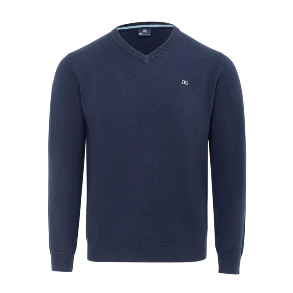 Giorgio Mens Polyester V Neck Sweater / Navy